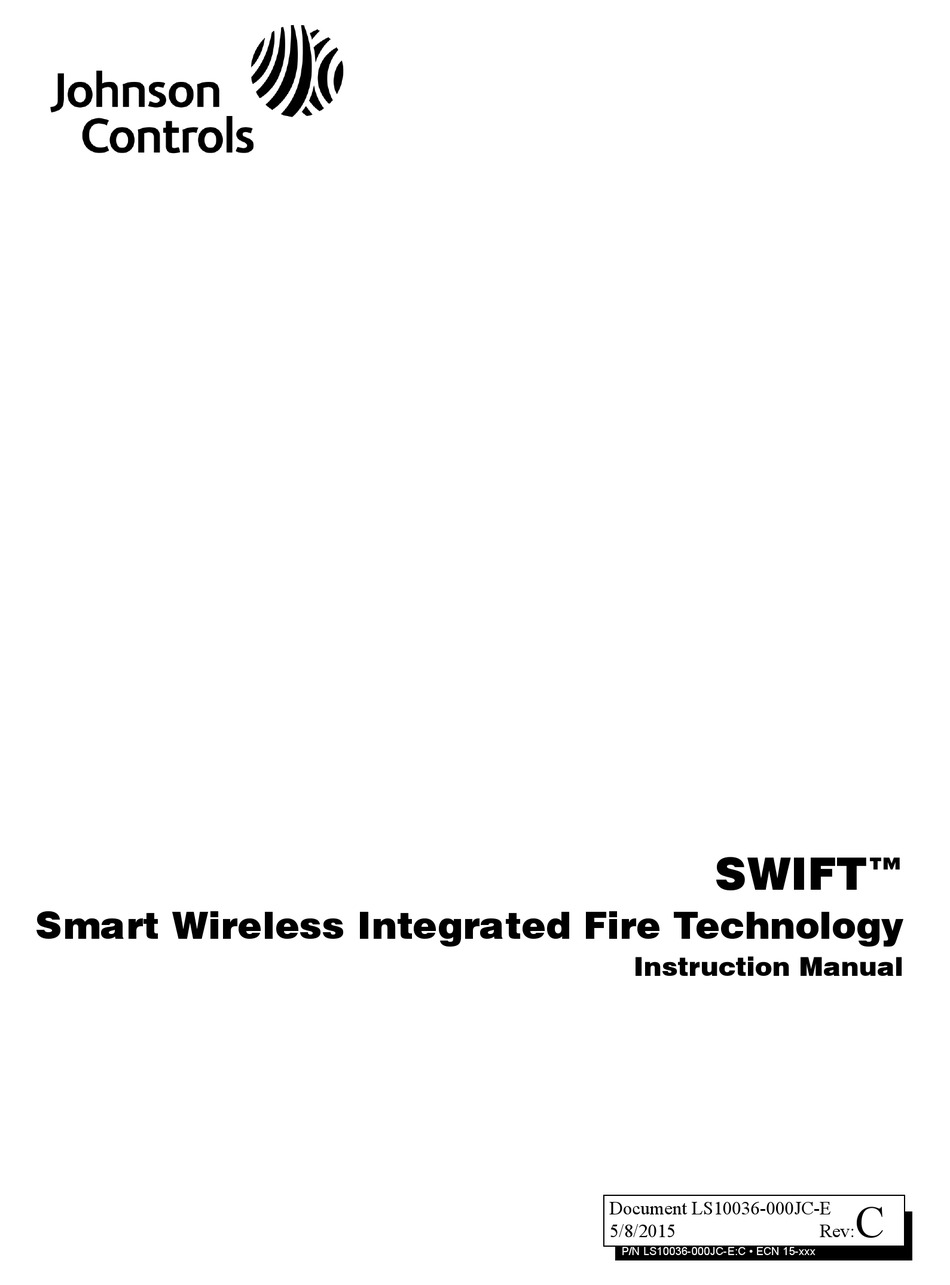 JOHNSON CONTROLS SWIFT INSTRUCTION MANUAL Pdf Download ManualsLib