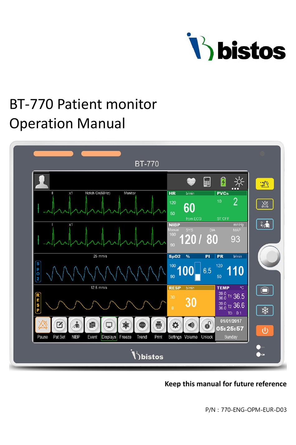 BISTOS BT-770 OPERATION MANUAL Pdf Download | ManualsLib