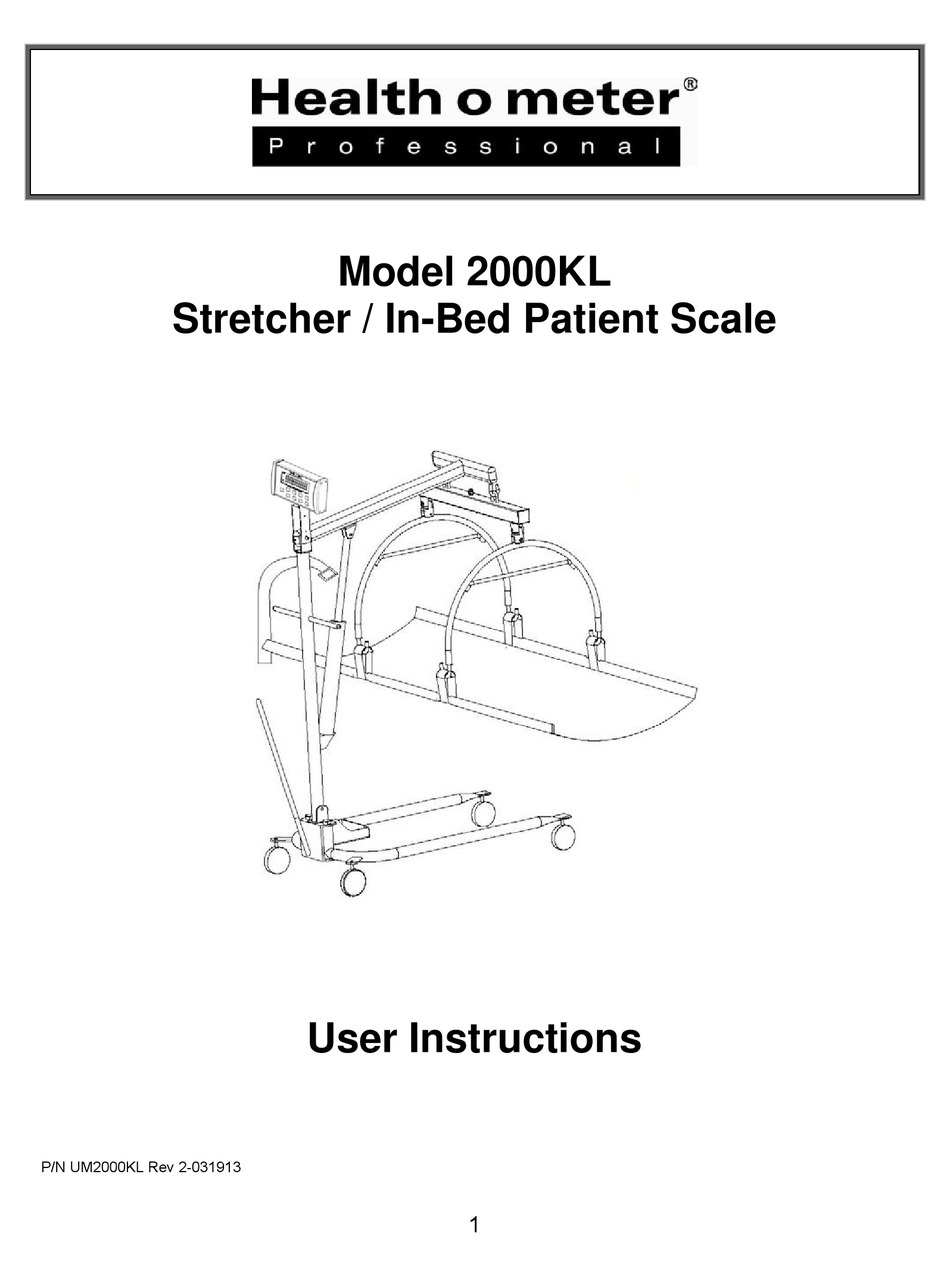 HEALTH O METER 2000KL USER INSTRUCTIONS Pdf Download | ManualsLib