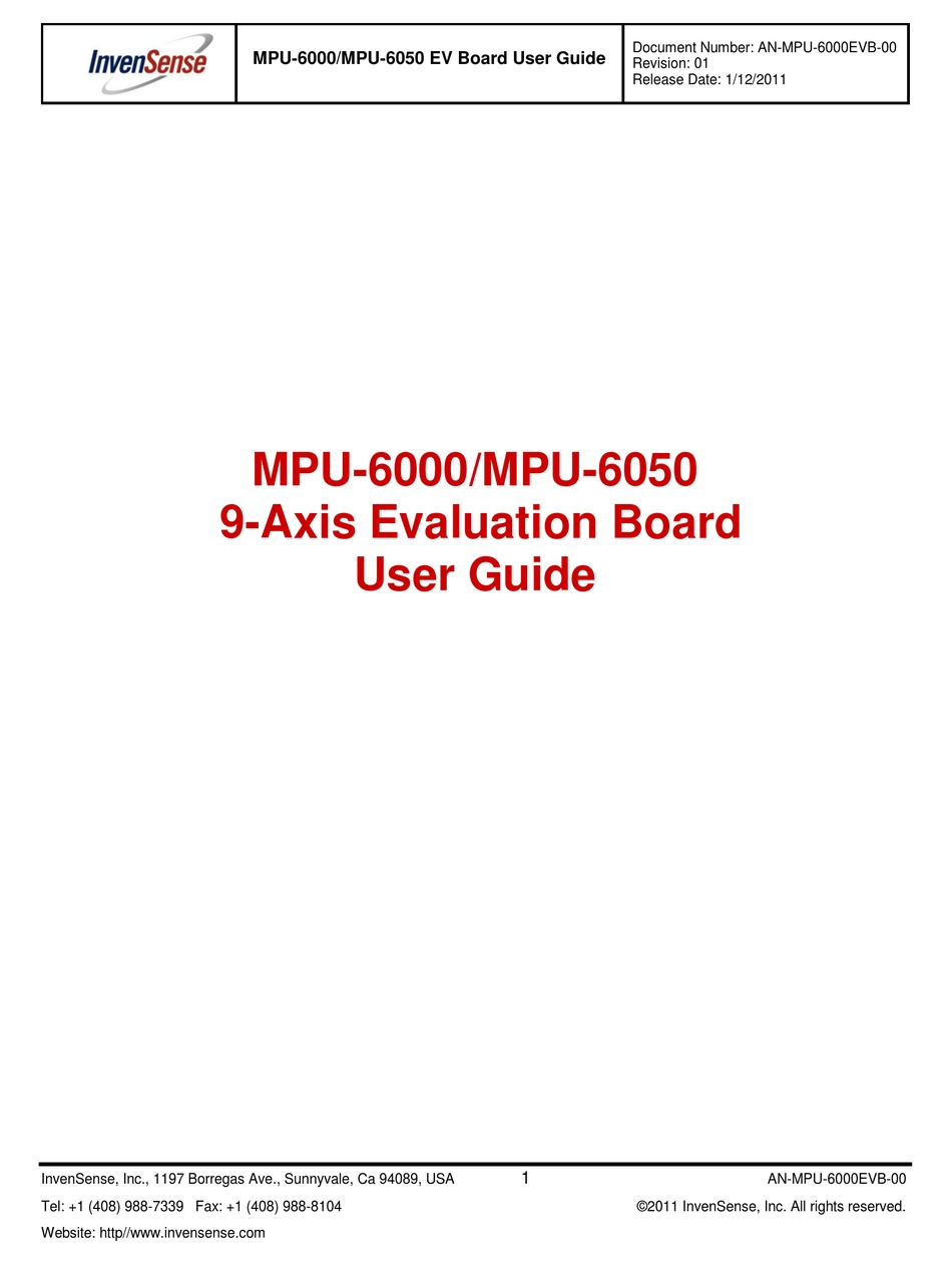 mpu6000 spi programmer manual