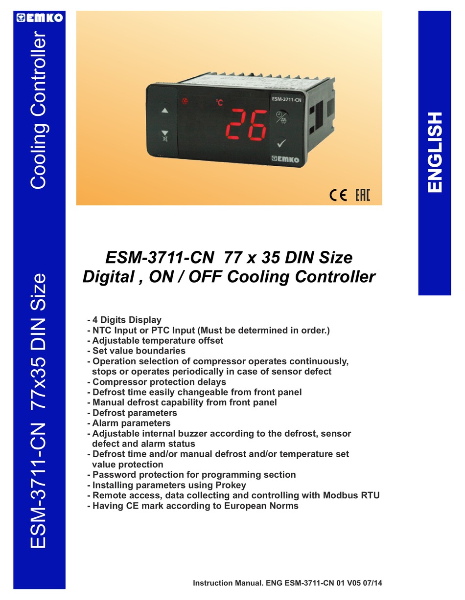 EMKO ESM-3711-CN INSTRUCTION MANUAL Pdf Download | ManualsLib