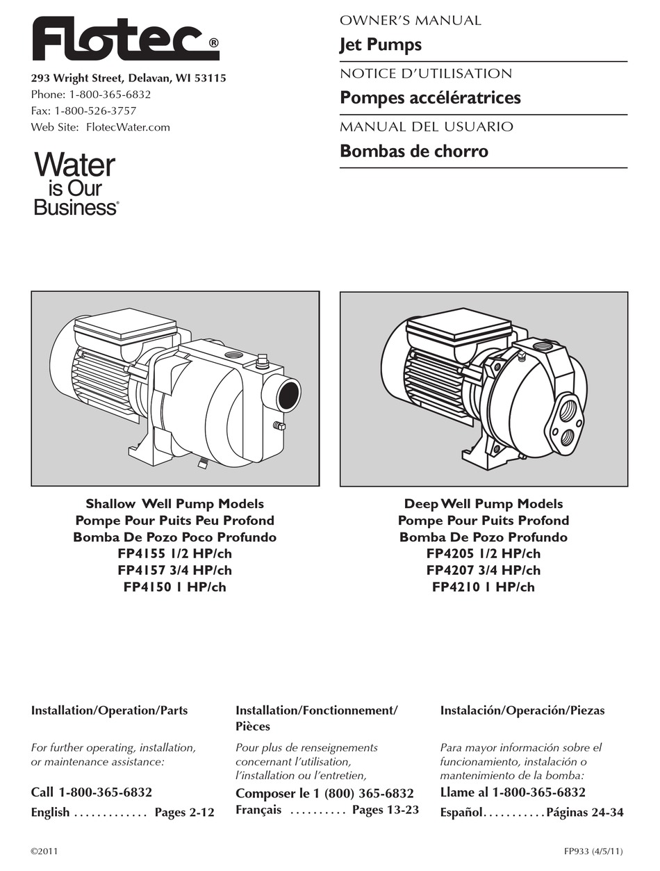 FLOTEC FP4155 OWNER'S MANUAL Pdf Download | ManualsLib