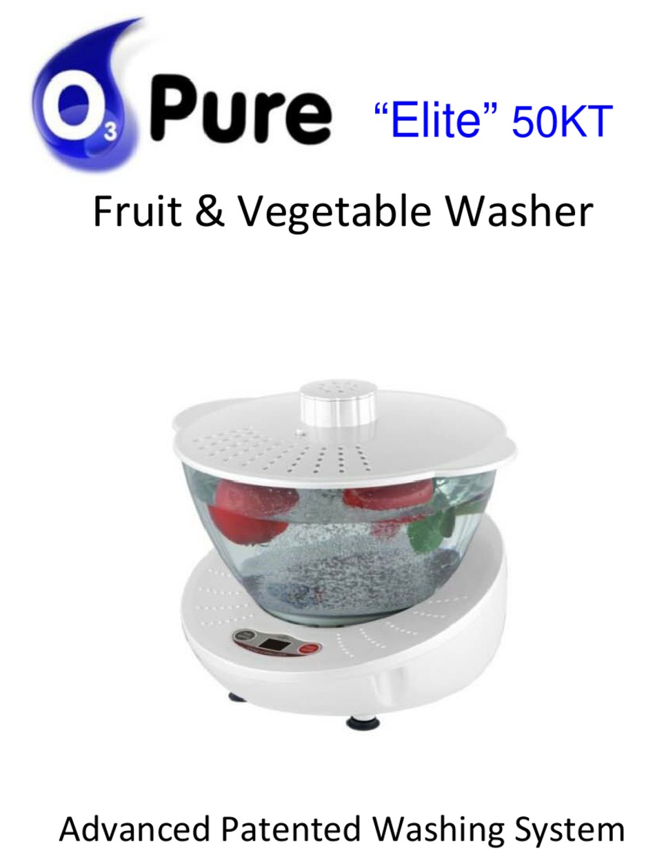 O3 Pure Elite 50 KT Fruit & Vegetable Washer System