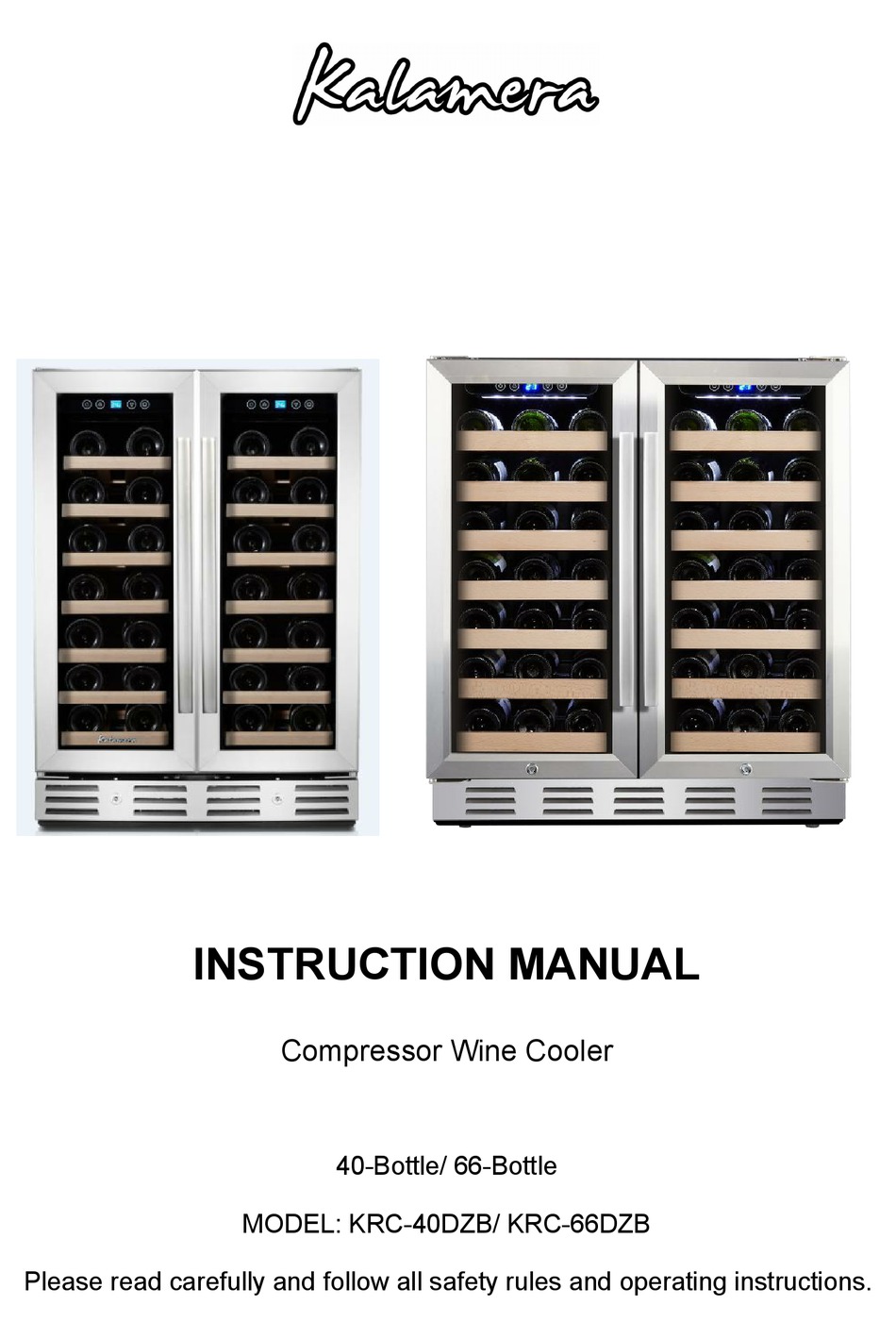 Kalamera Krc 40dzb Instruction Manual Pdf Download Manualslib