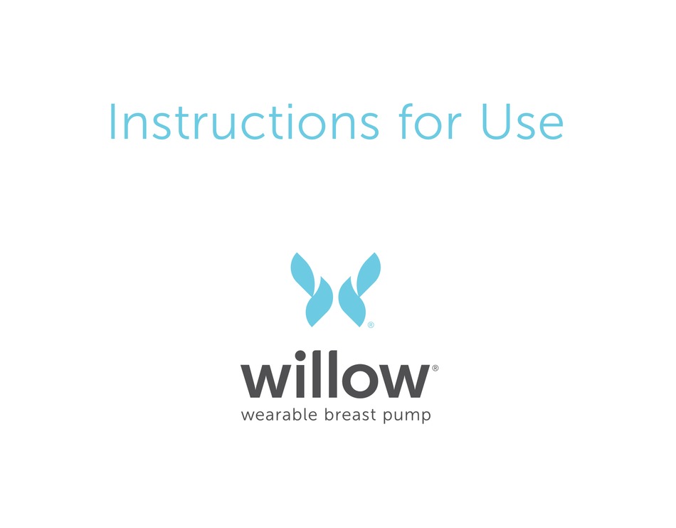  WILLOW PUMP INSTRUCTIONS FOR USE MANUAL Pdf Download ManualsLib