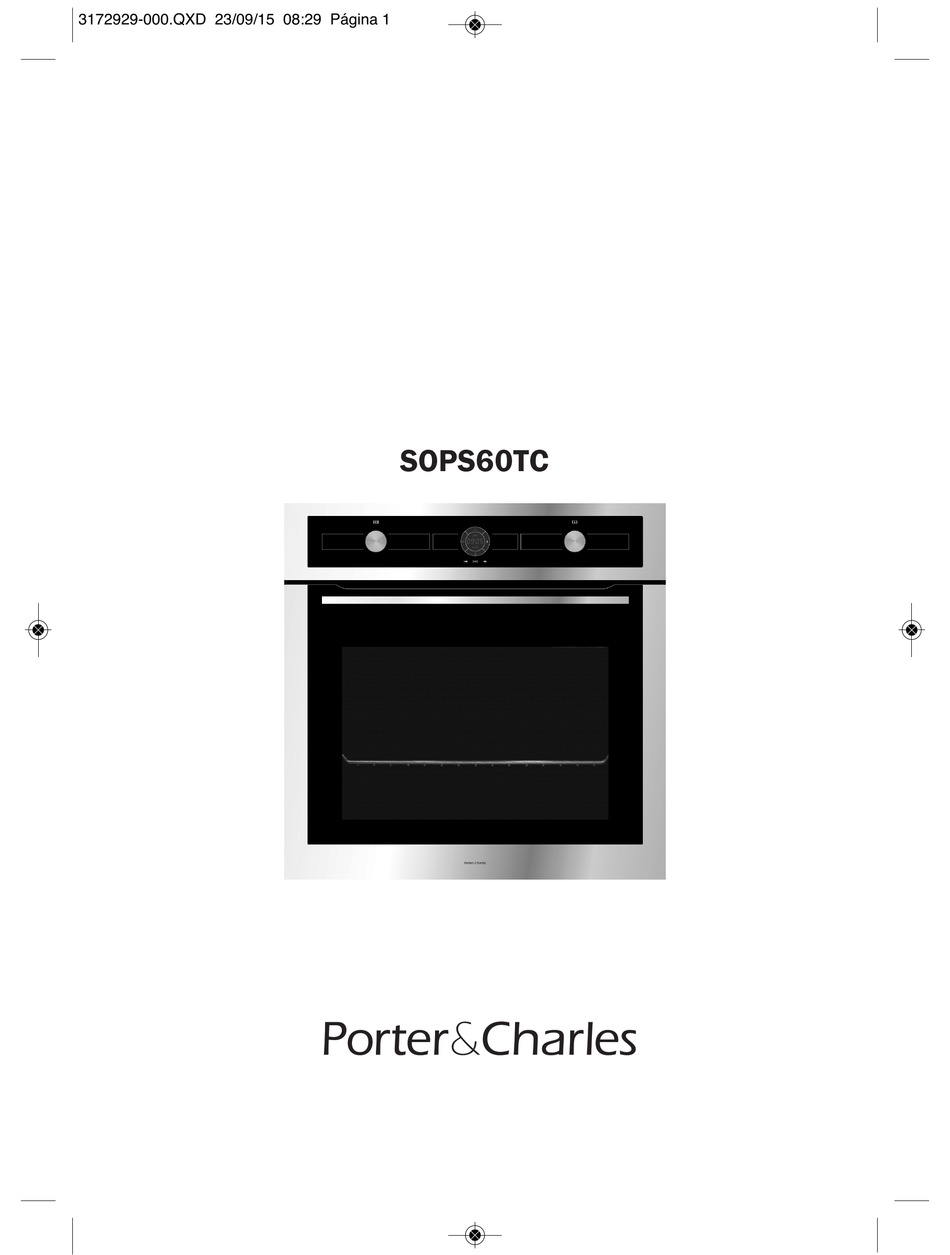 PORTER & CHARLES SOPS60TC USER MANUAL Pdf Download ManualsLib
