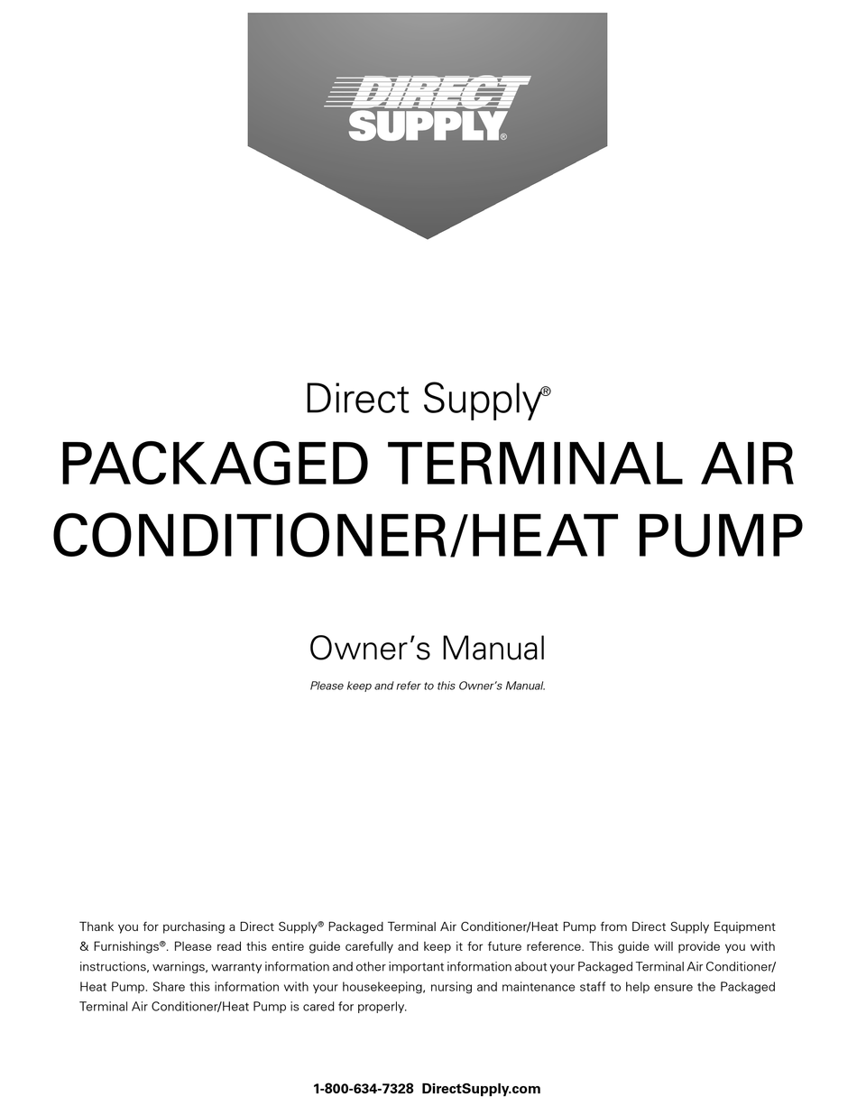 DIRECT SUPPLY E7822 OWNER'S MANUAL Pdf Download ManualsLib
