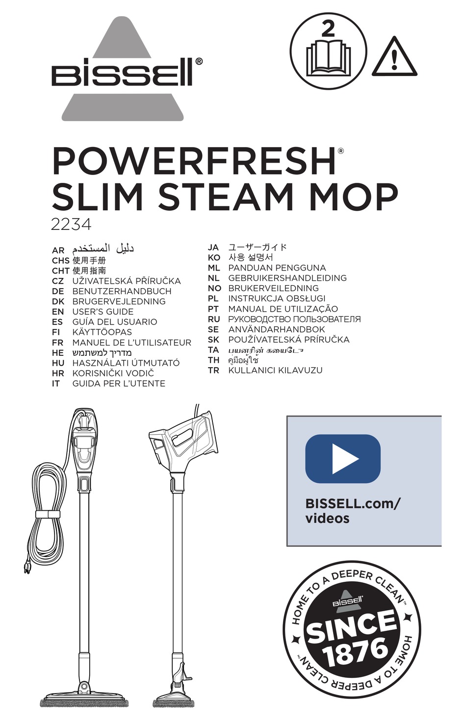 BISSELL POWERFRESH 2234 USER MANUAL Pdf Download ManualsLib