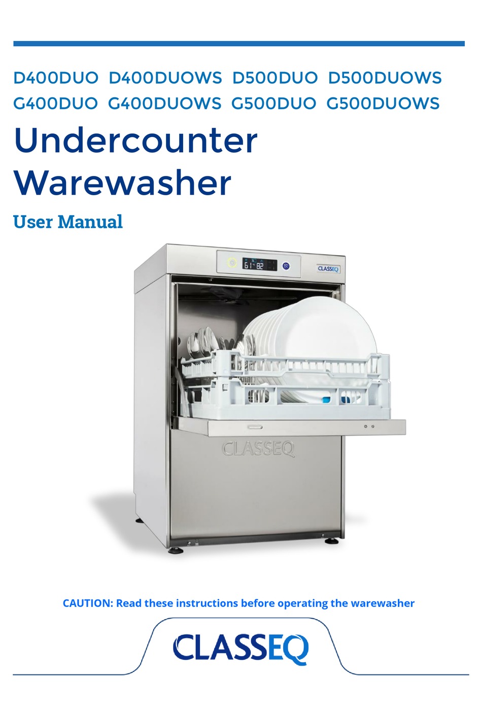 CLASSEQ D400DUOWS USER MANUAL Pdf Download ManualsLib