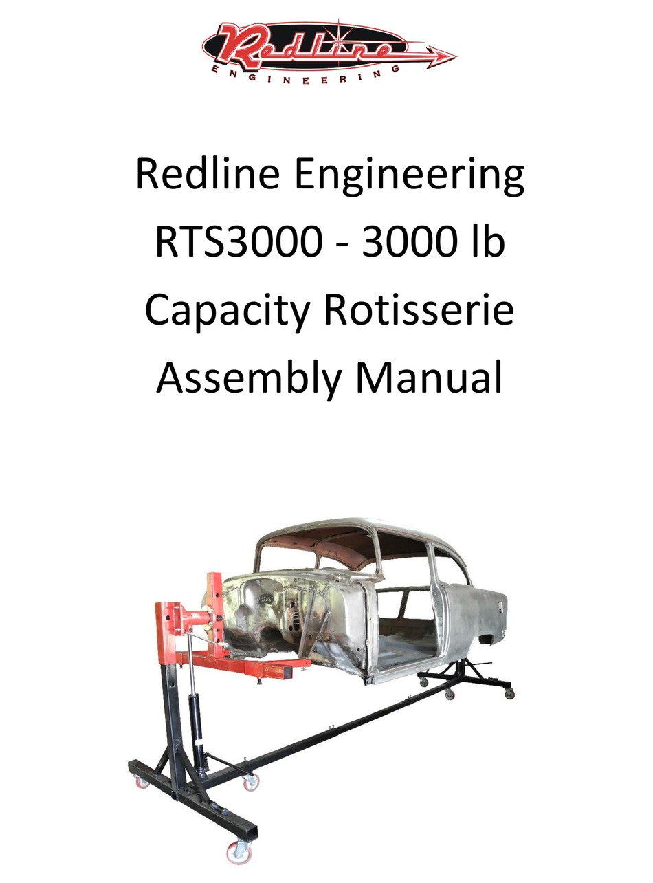 REDLINE ENGINEERING RTS3000 ASSEMBLY MANUAL Pdf Download ManualsLib