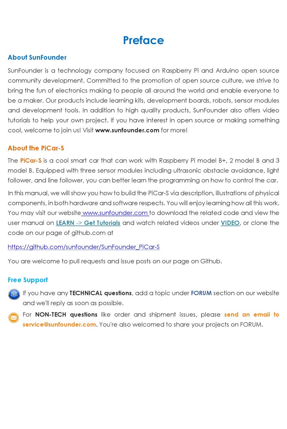 sunfounder learn