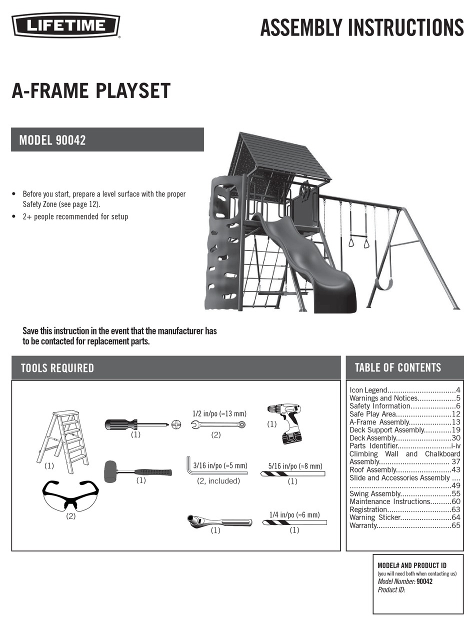 lifetime a frame playset