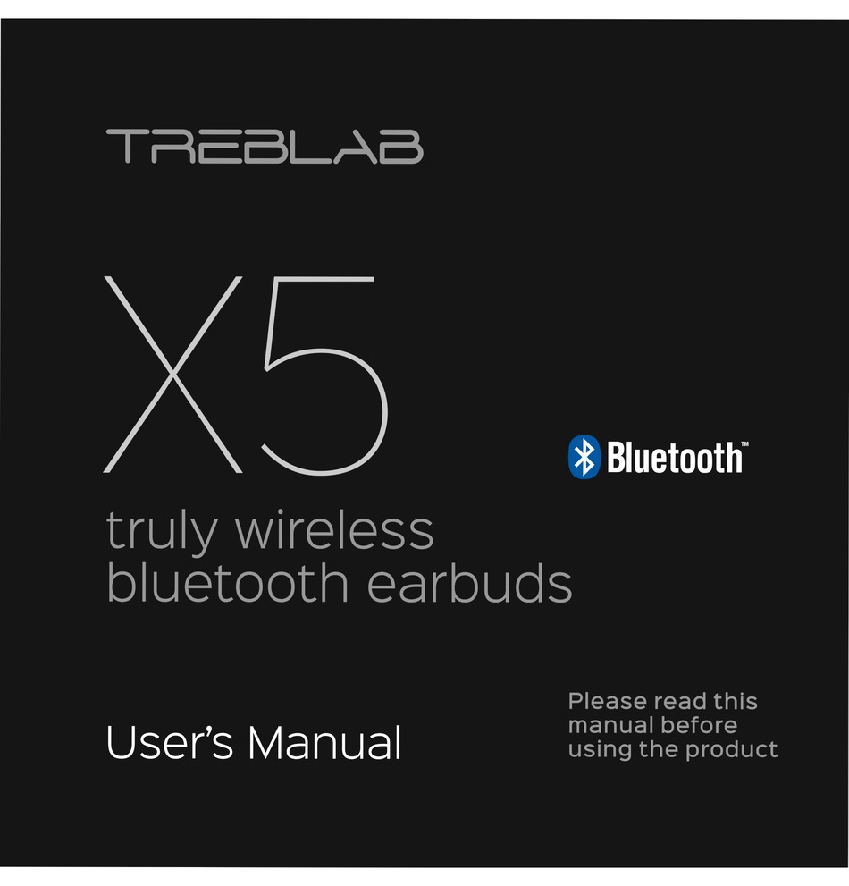 TREBLAB X5 USER MANUAL Pdf Download | ManualsLib