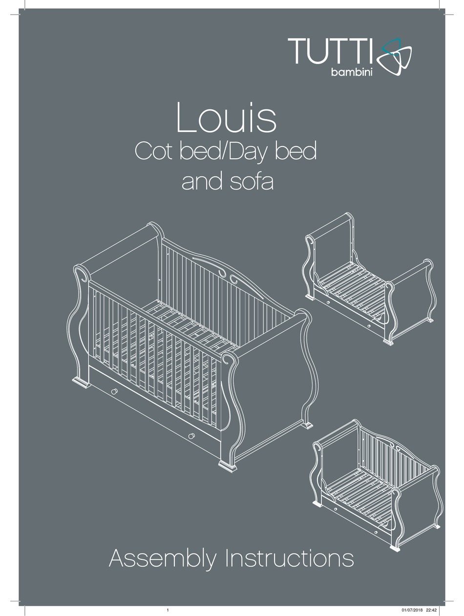 Tutti Bambini Louis Assembly Instructions Manual Pdf Download Manualslib