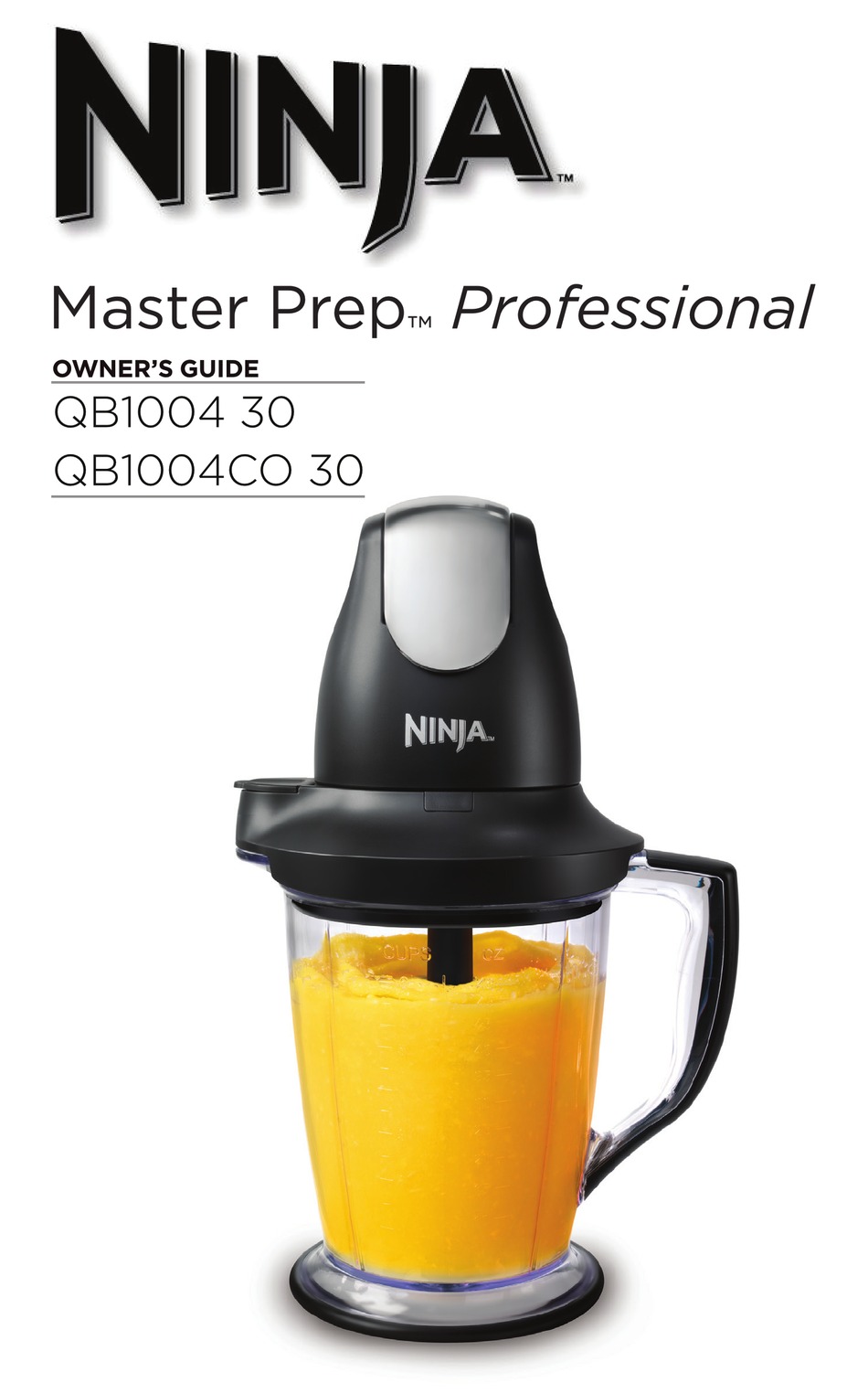 NINJA MASTER PREP QB1004 30 OWNER'S MANUAL Pdf Download ManualsLib