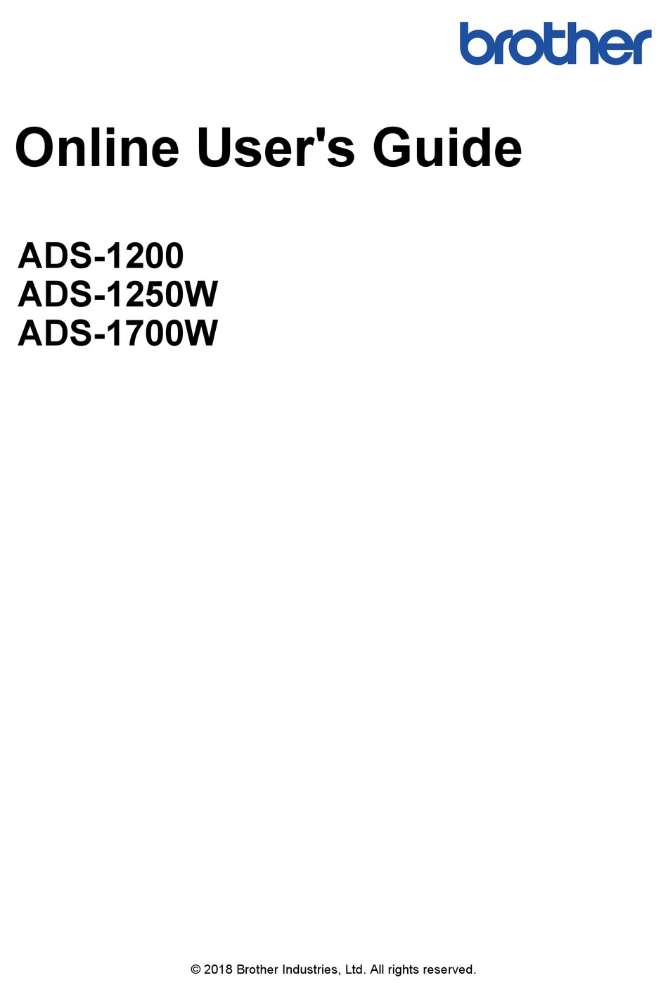 Brother Ads 1250w Online User S Manual Pdf Download Manualslib