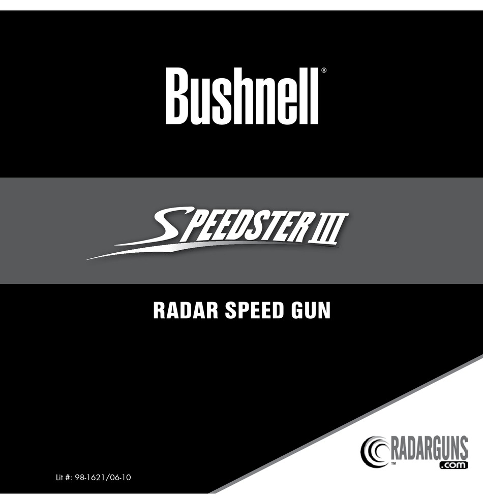 BUSHNELL SPEEDSTER III MANUAL Pdf Download ManualsLib