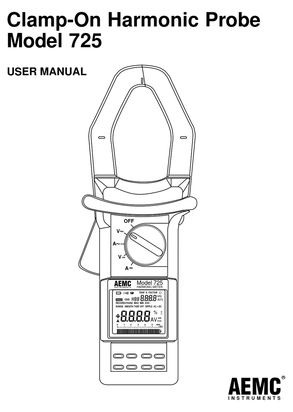 AEMC 725 USER MANUAL Pdf Download ManualsLib
