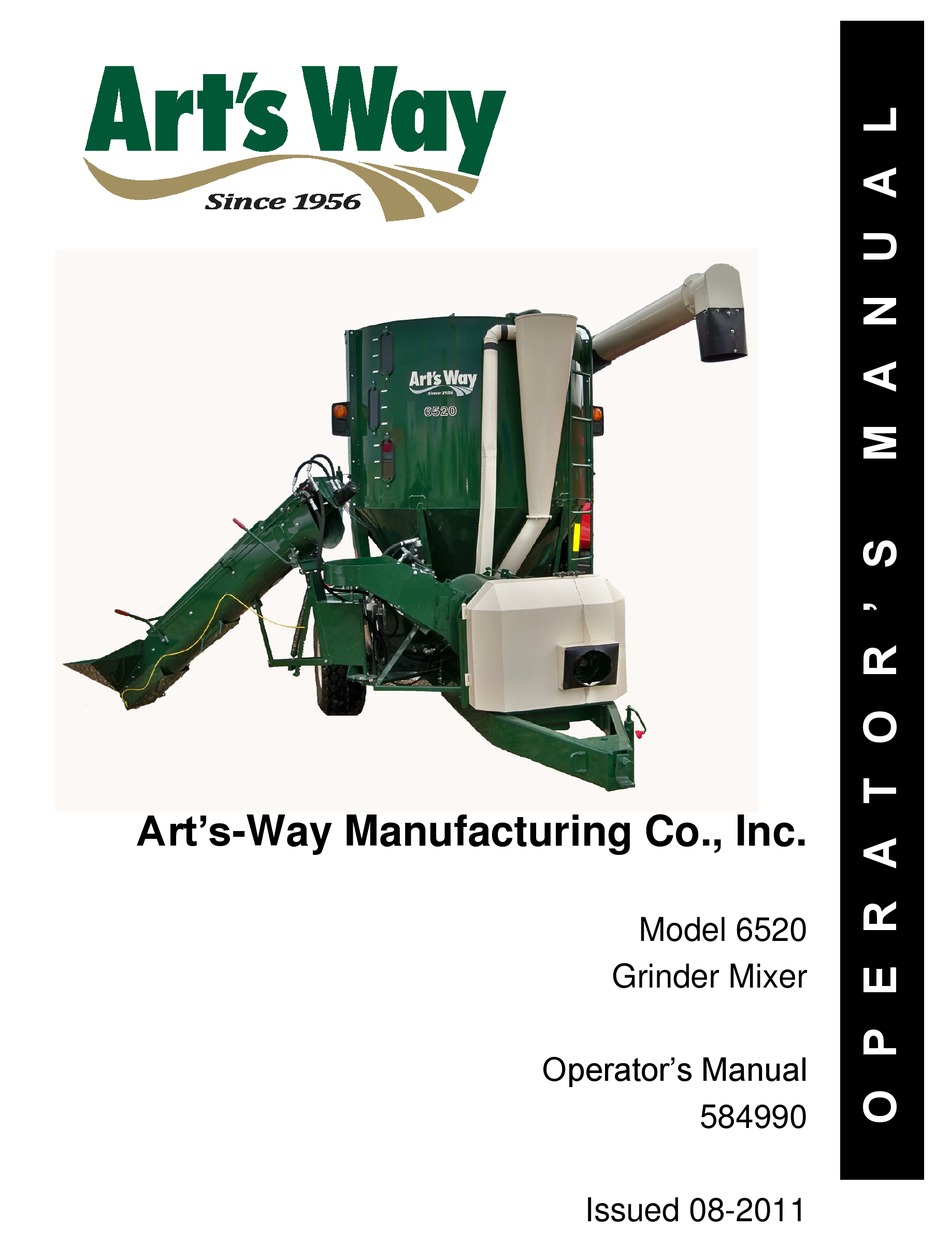 ART'SWAY MANUFACTURING 6520 OPERATOR'S MANUAL Pdf Download ManualsLib
