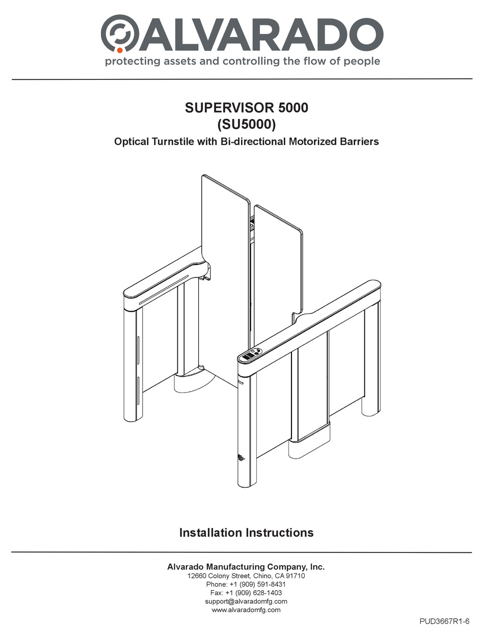 ALVARADO SU5000 INSTALLATION INSTRUCTIONS MANUAL Pdf Download | ManualsLib