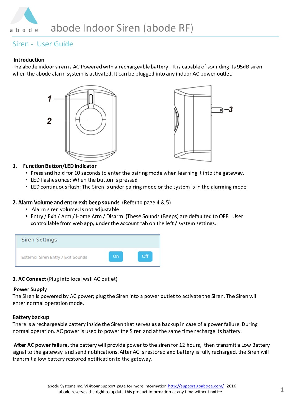 How do you put abode gateway in pairing mode?