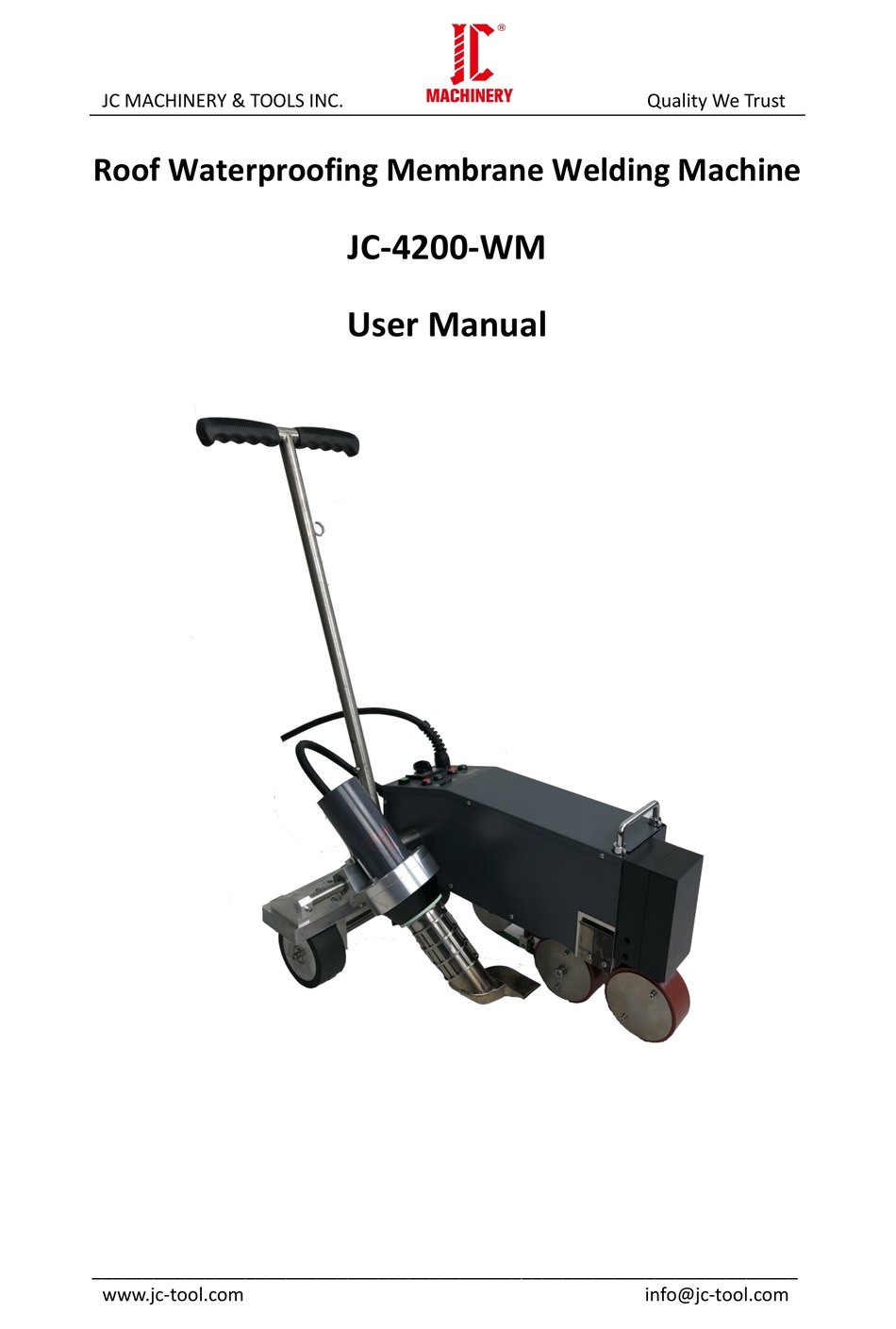 JCTOOL JC4200WM USER MANUAL Pdf Download ManualsLib