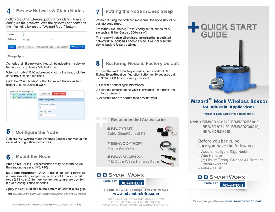 B+B SMARTWORX WZZARD BB-WSD2C31010 QUICK START MANUAL Pdf Download ...