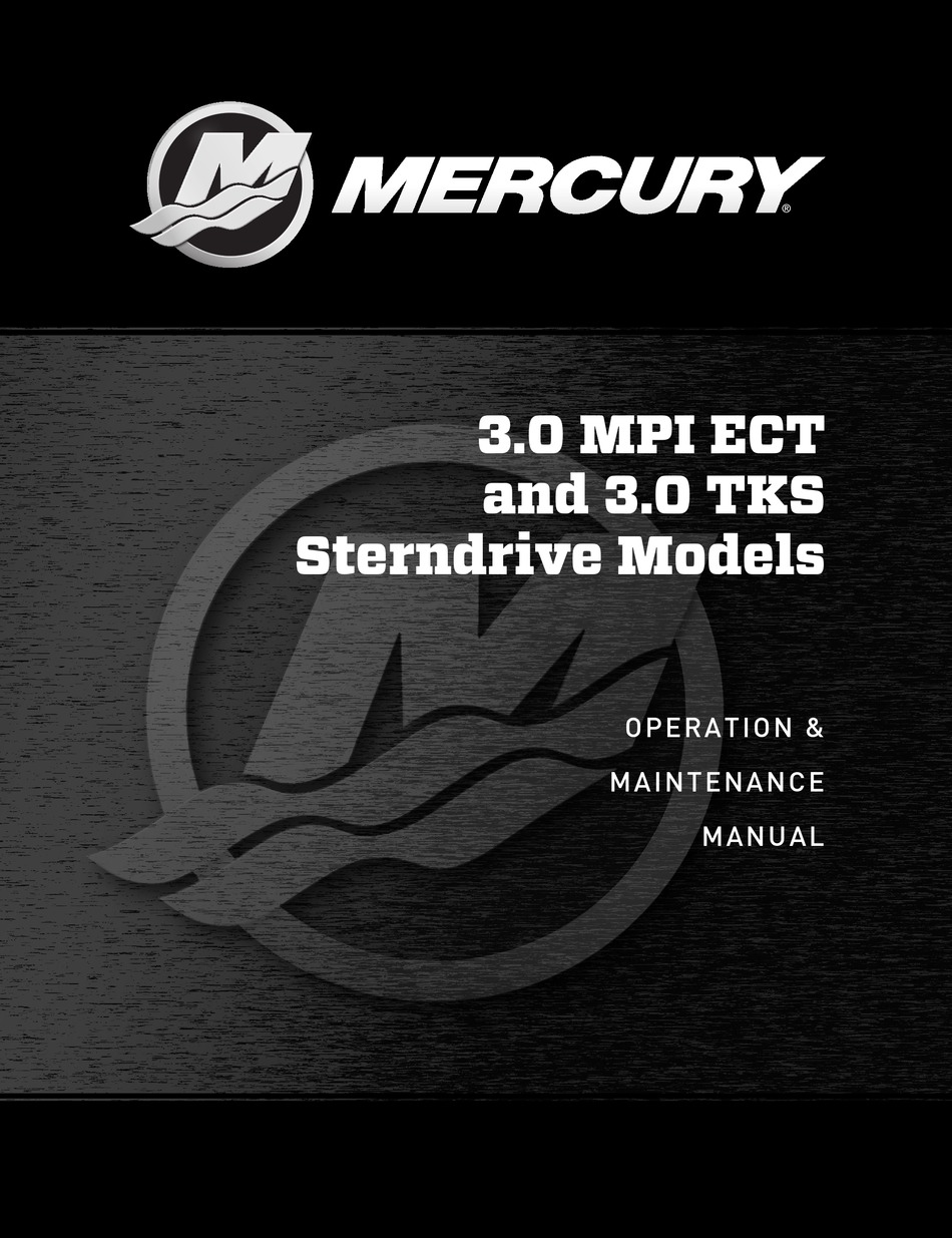 MERCURY 3.0 MPI ECT OPERATION & MAINTENANCE MANUAL Pdf Download ...