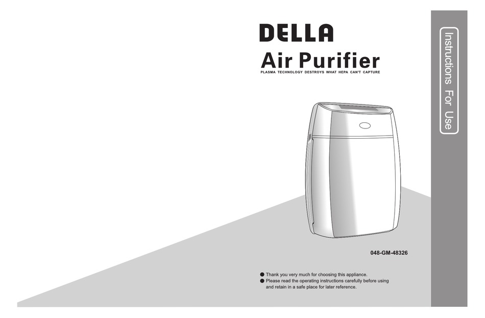 DELLA 048-GM-48326 INSTRUCTIONS FOR USE MANUAL Pdf Download | ManualsLib