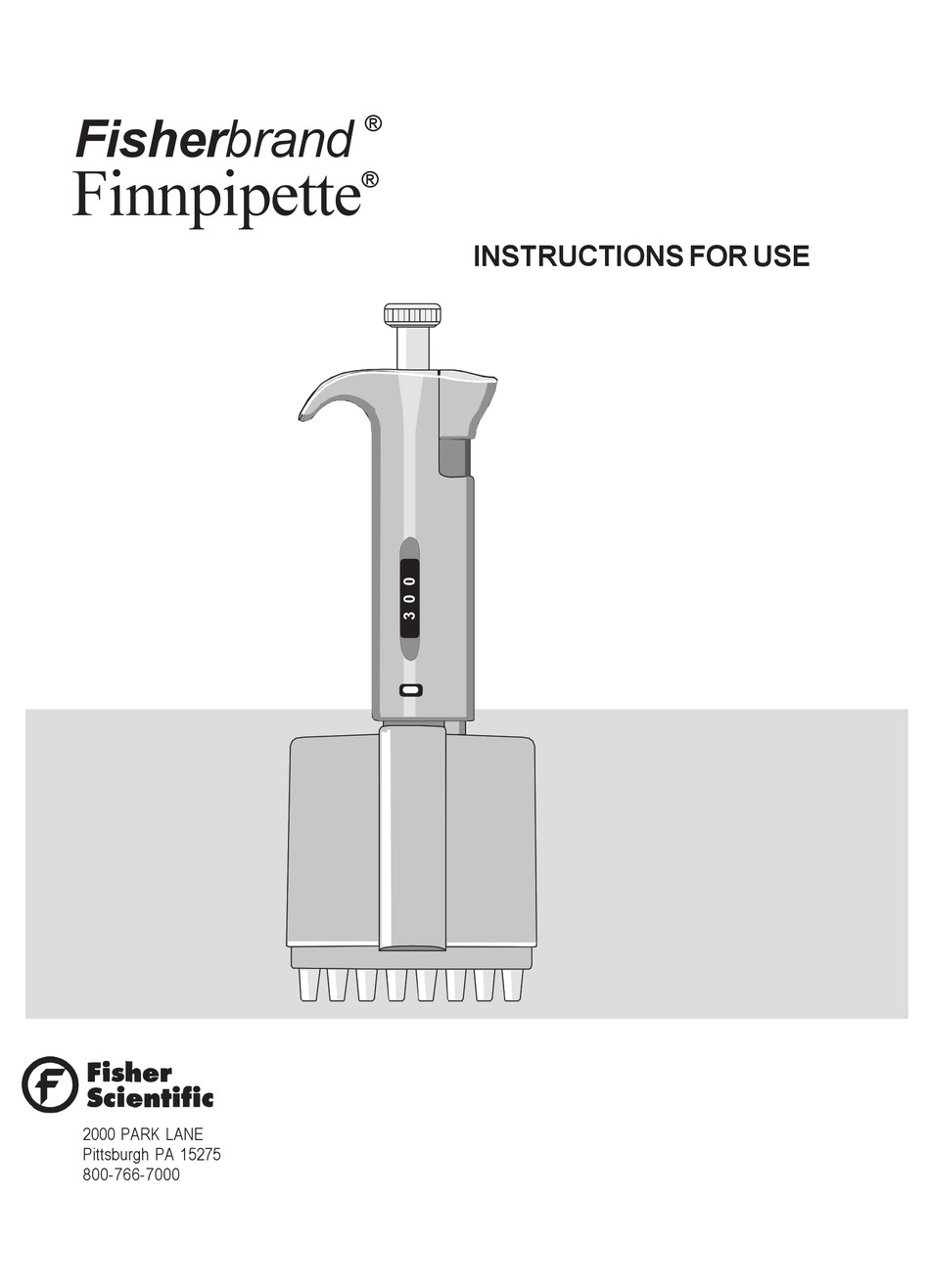 FISHER SCIENTIFIC FINNPIPETTE INSTRUCTIONS FOR USE MANUAL Pdf Download