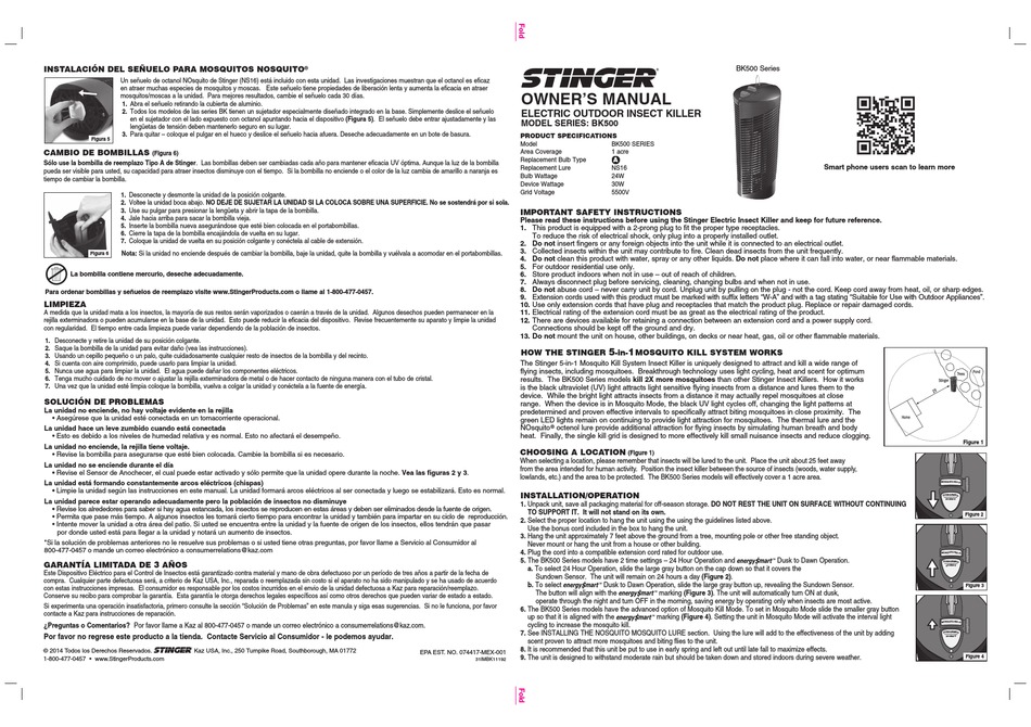 STINGER BK500 SERIES OWNER'S MANUAL Pdf Download ManualsLib
