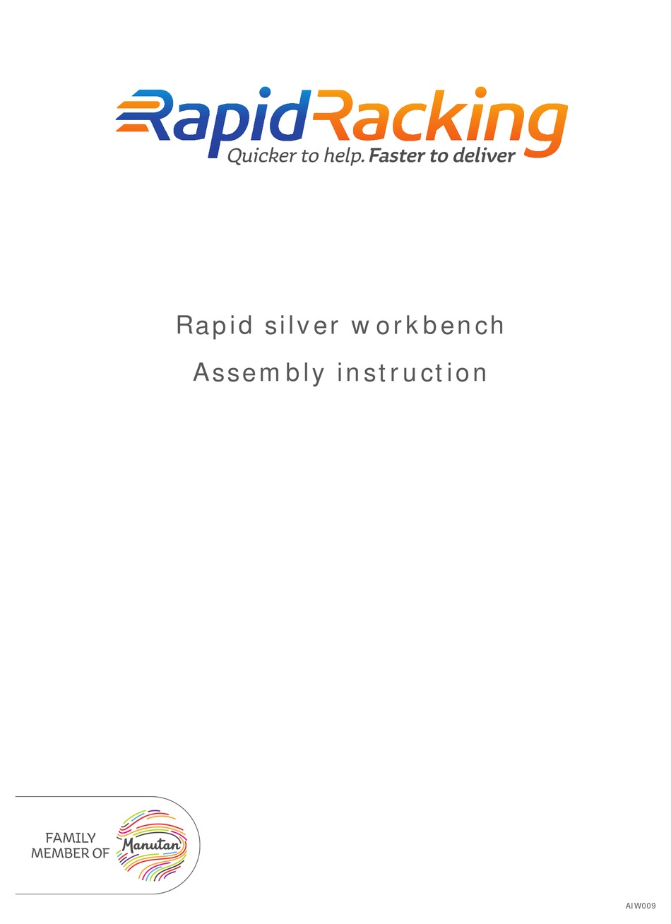 Rapid Racking Workbench RAPID RACKING RAPID SILVER WORKBENCH ASSEMBLY MANUAL Pdf Download ...