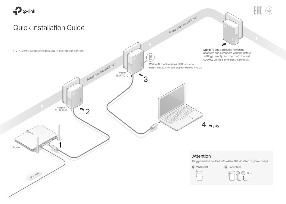 TP-LINK TL-PA4010 INSTALLATION MANUAL Pdf Download | ManualsLib