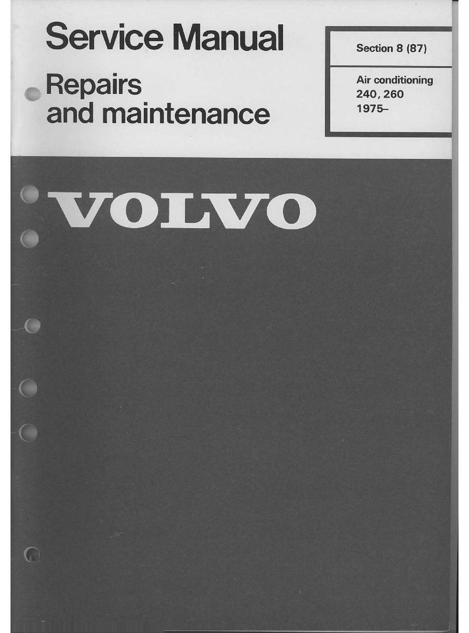 VOLVO 240 242 244 245 Reparaturanleitung workshop service repair manual Handbuch 