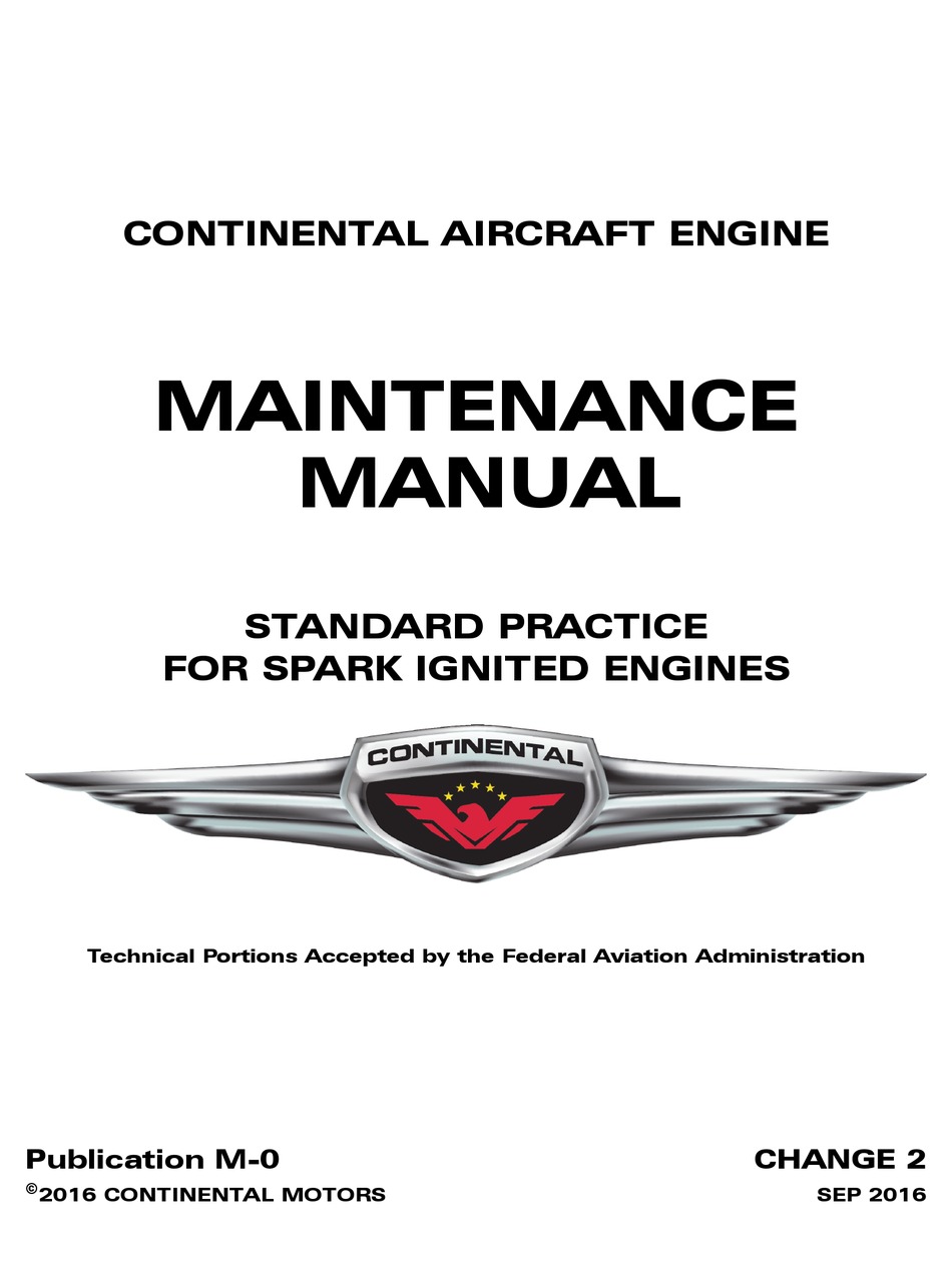 CONTINENTAL AIRCRAFT ENGINE C75 SERIES MAINTENANCE MANUAL Pdf Download