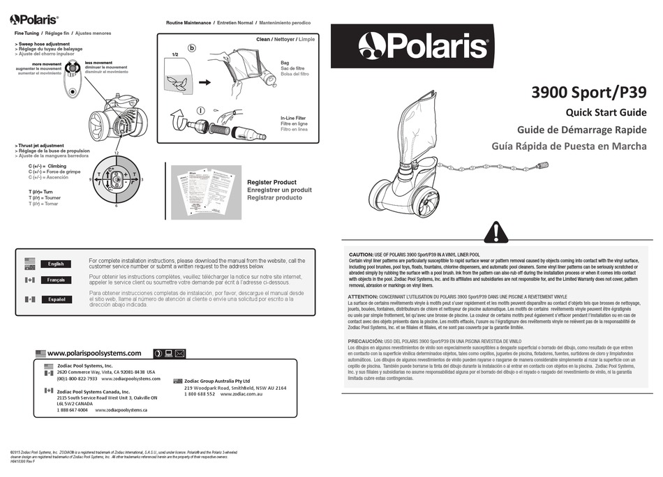 POLARIS P39 QUICK START MANUAL Pdf Download | ManualsLib