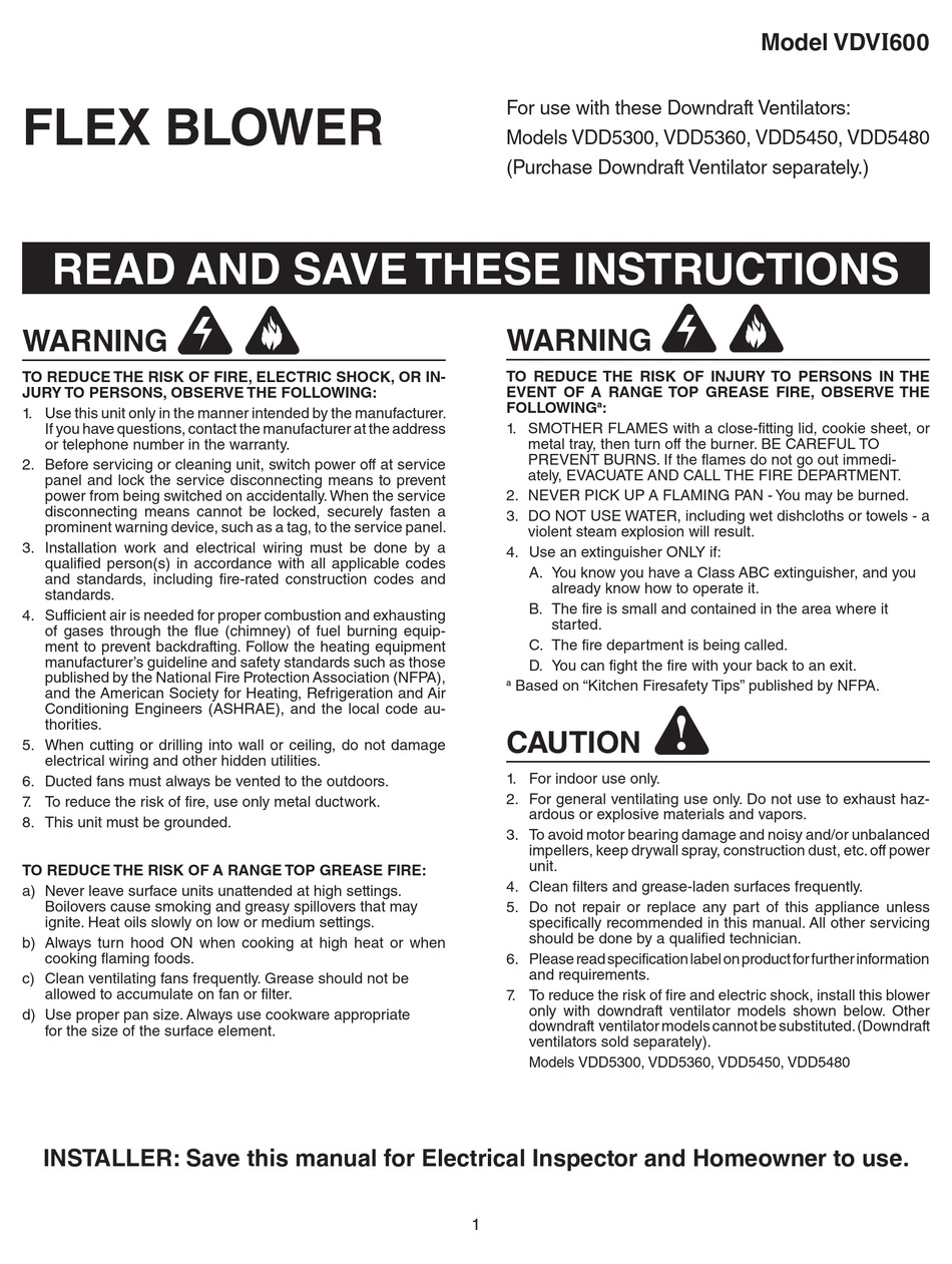 VIKING RANGE VDVI600 INSTRUCTIONS MANUAL Pdf Download ManualsLib
