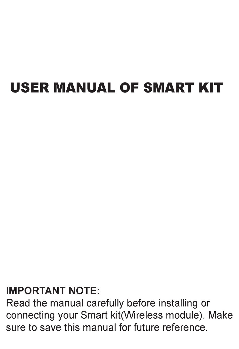 User manual and frequently asked questions Simply Smart FF103551