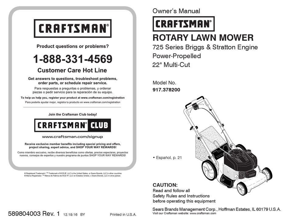 Craftsman Self Propelled Lawn Mower Parts Model 917 Reviewmotors.co