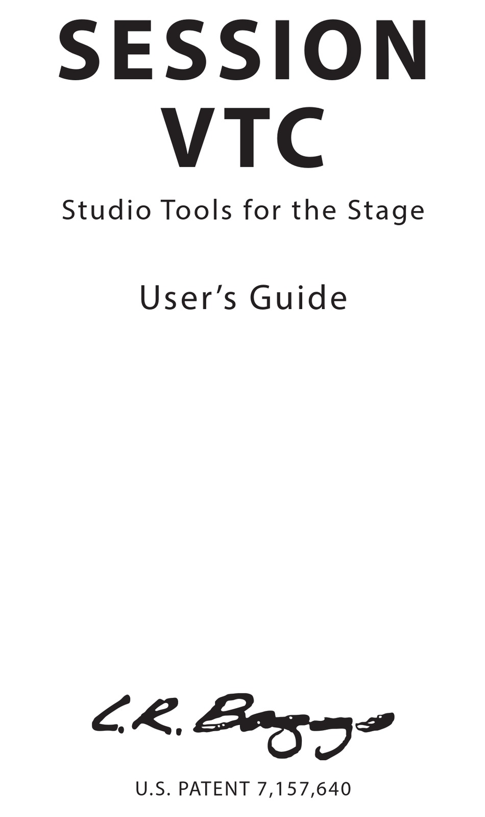 L.R. BAGGS SESSION VTC USER MANUAL Pdf Download ManualsLib