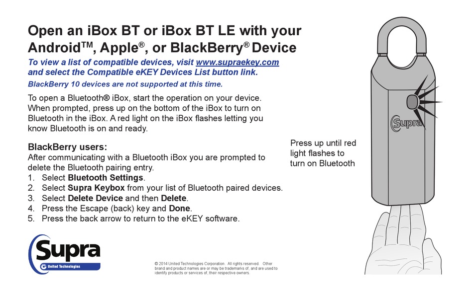 SUPRA IBOX BT LE MANUAL Pdf Download ManualsLib