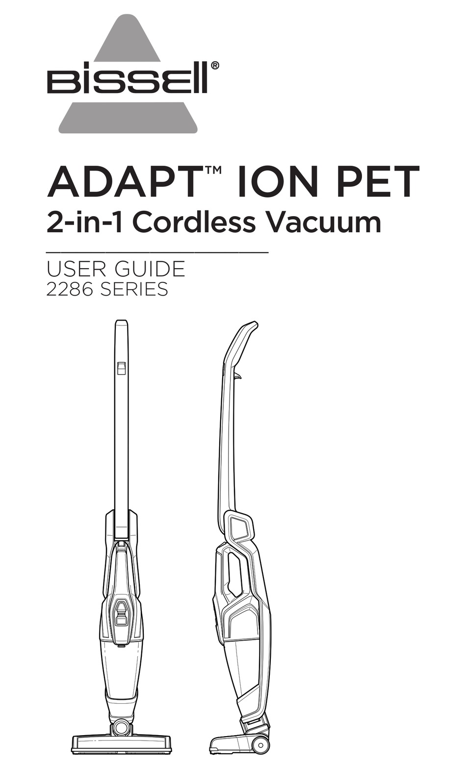 BISSELL ADAPT ION PET 2286 SERIES USER MANUAL Pdf Download | ManualsLib