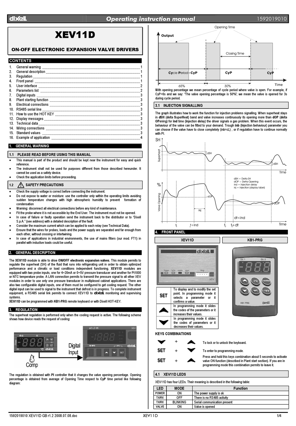 DIXELL XEV11D OPERATING INSTRUCTIONS MANUAL Pdf Download ManualsLib