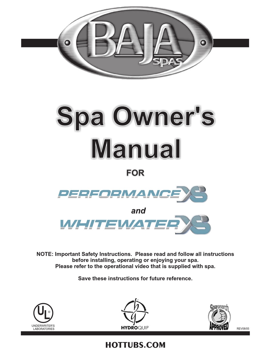 BAJA PRODUCTS WHITEWATER XS OWNER'S MANUAL Pdf Download | ManualsLib | Whitewater Spa Pump Wiring Diagram | | ManualsLib