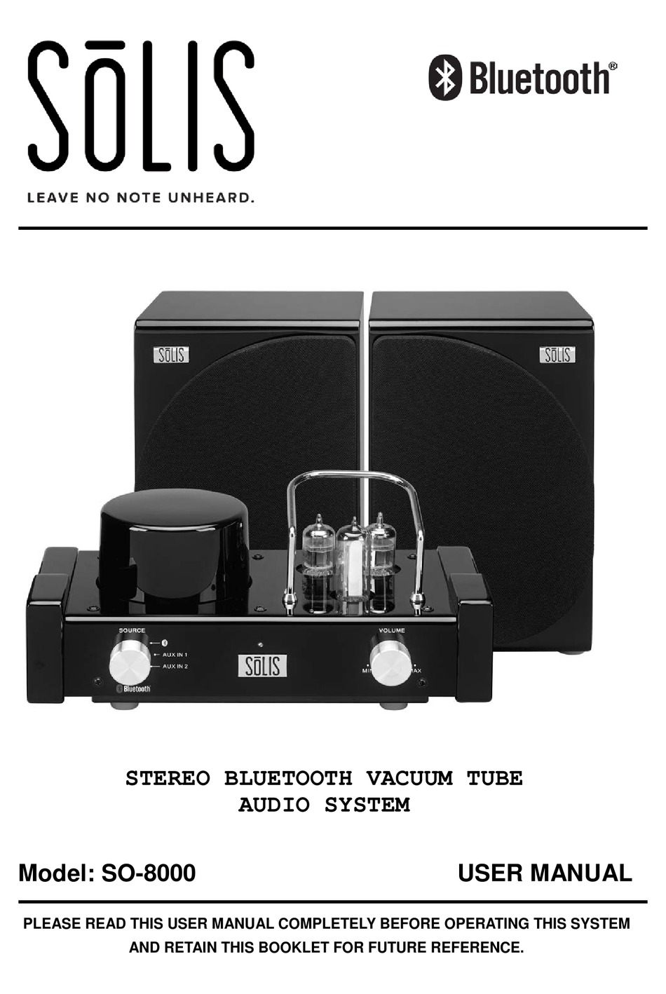 SOLIS SO-8000 User Manual 