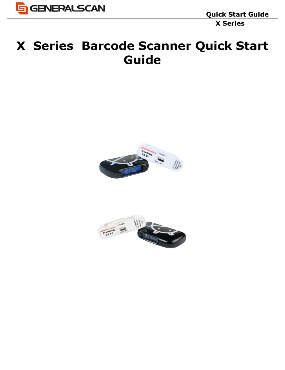 GENERALSCAN X SERIES QUICK START MANUAL Pdf Download | ManualsLib