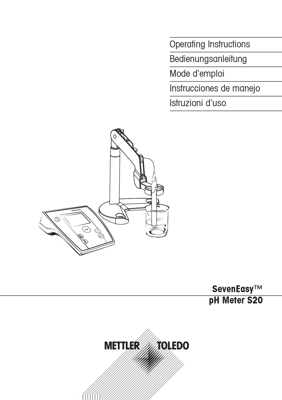 METTLER TOLEDO SEVENEASY S20 OPERATING INSTRUCTIONS MANUAL Pdf Download