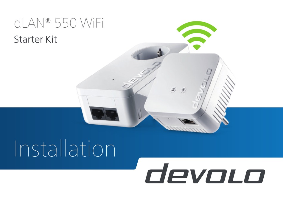 DEVOLO DLAN 550 WIFI INSTALLATION MANUAL Pdf Download | ManualsLib