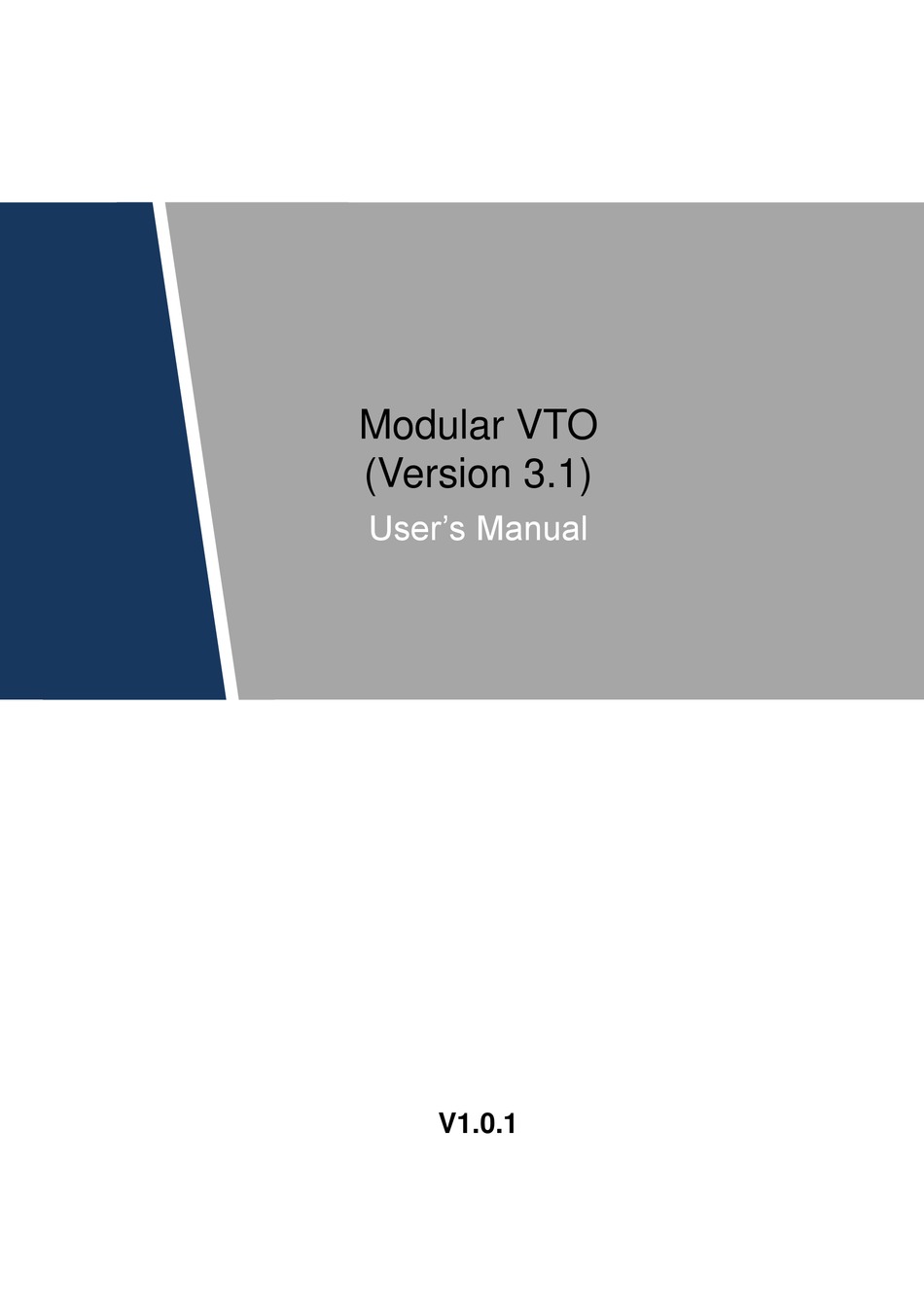 DAHUA MODULAR VTO USER MANUAL Pdf Download | ManualsLib