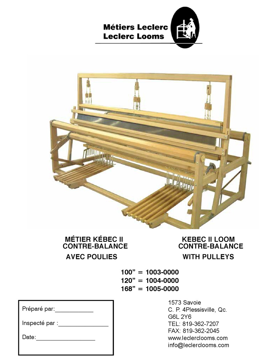 LECLERC LOOMS 10030000 ASSEMBLY MANUAL Pdf Download ManualsLib